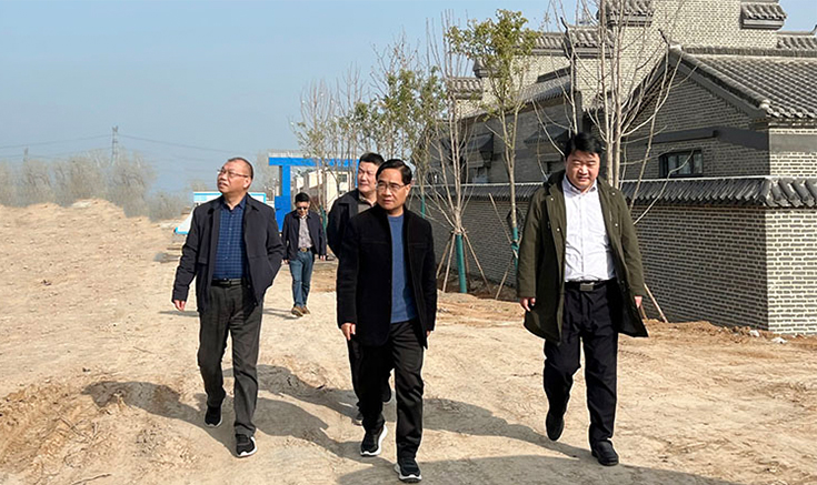 鄧紹宏、王輝、郭淮成一行蒞臨項目基地參觀考察